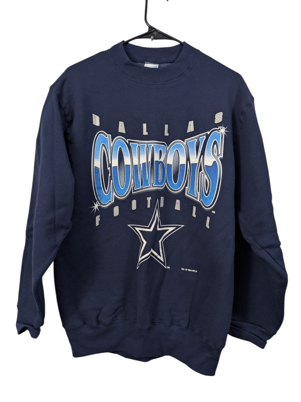 Dallas Cowboys Size Medium Navy Crewneck Sweatshirt Salem